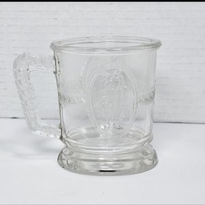 Antique 1880s Richards & Hartley EAPG Venus & Cupid Handled Mug 3.5"